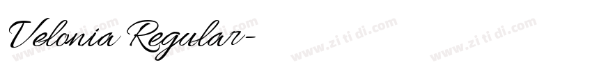 Velonia Regular字体转换 Velonia Regular字体转换